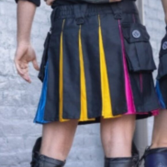 Scottish highland Utility Kilt Men Traditional Kilt Made with premium cotton NEW - Picture 4 of 8